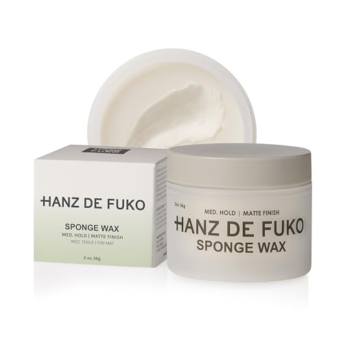 Hanz de Fuko Sponge Wax – Men's Hair Styling Wax 2 oz