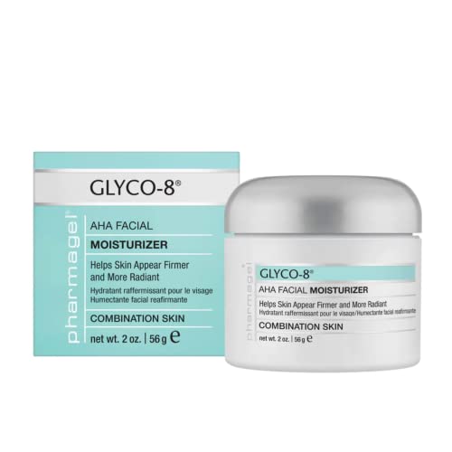 Pharmagel Glyco-8 Facial Firming Moisturizer for Combination Skin | Deeply Hydrating Daily Facial Moisturizer for Fine Lines and Wrinkles - 2 oz.