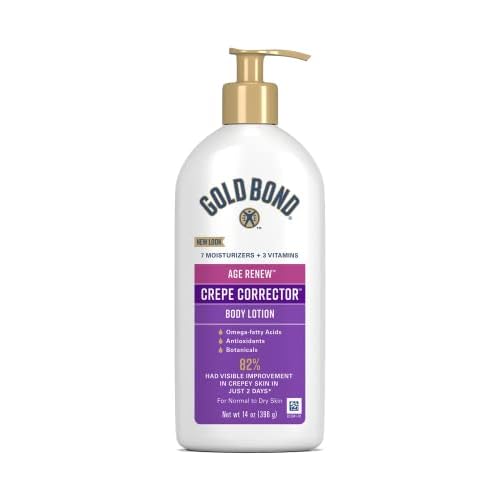Gold Bond Age Renew Crepe Corrector Body Lotion, Replenishing & Smoothing Formula, Crepe Corrector Body Lotion, 14 oz