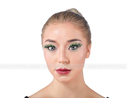 Green Costume Eye Lashes Halloween Poison Ivy Cosplay