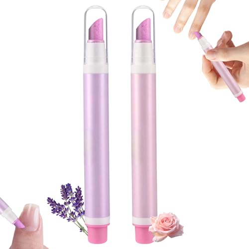 Ceramic Cuticle Remover & Nail Oil Pen 2-in-1 Portable Nail Care Tool