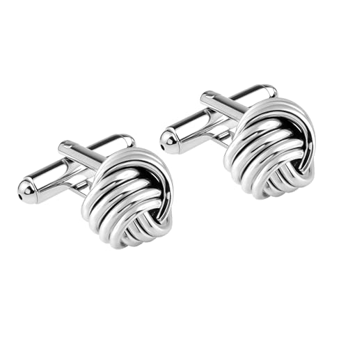 LeCalla 925 Sterling Silver Cufflinks for Men | Grooms Wedding Cuff-Links | Formal Shirt Cufflinks Accessories | Gifts for Dad, Groom, Husband, Father¡¯s Day & Business Events