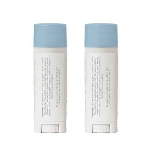 Project Reef Herbal Peppermint Lip Balm ? Vegan, Reef-Safe & Hydrating Lip Care with Organic Peppermint, Shea Butter & Vitamin E ? Natural Sunburn Relief & Daily Care, 0.15 oz, 2 Pack