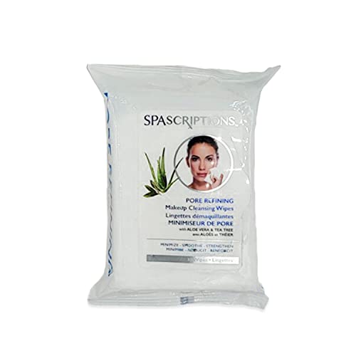 Spascriptions Anti-Aging Cleansing Towelettes - 120 Ct 4 Pack