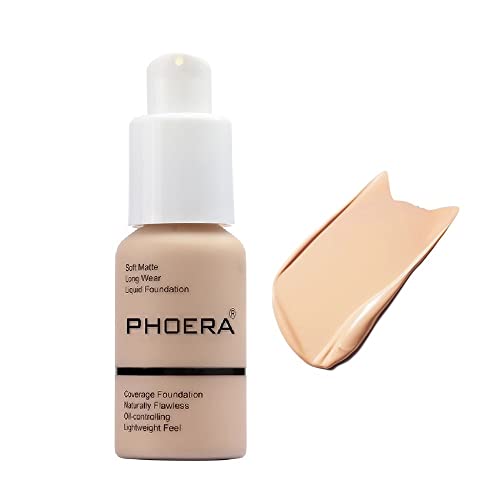 PHOERA Flawless Liquid Foundation, Soft Matte 24hr Wear