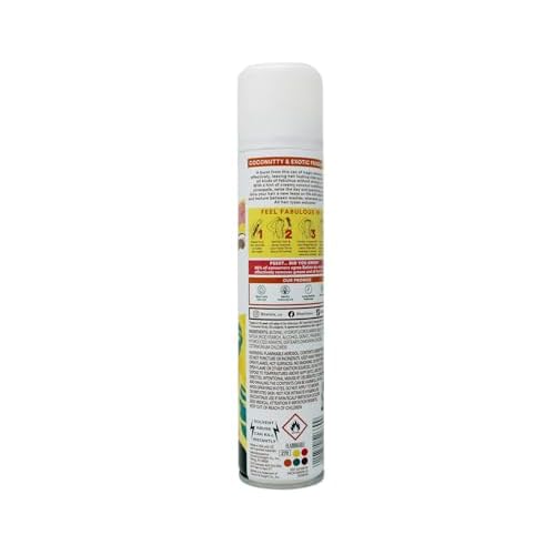 Batiste Dry Shampoo, Tropical Fragrance, Refresh Hair and Absorb Oil Between Washes, Waterless Shampoo for Added Hair Texture and Body, 6.73 OZ Dry Shampoo Bottle pack of 2