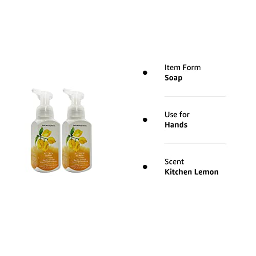 Bath and Body Works Gentle Foaming Hand Soap, Kitchen Lemon 8.75 Ounce (2-Pack)