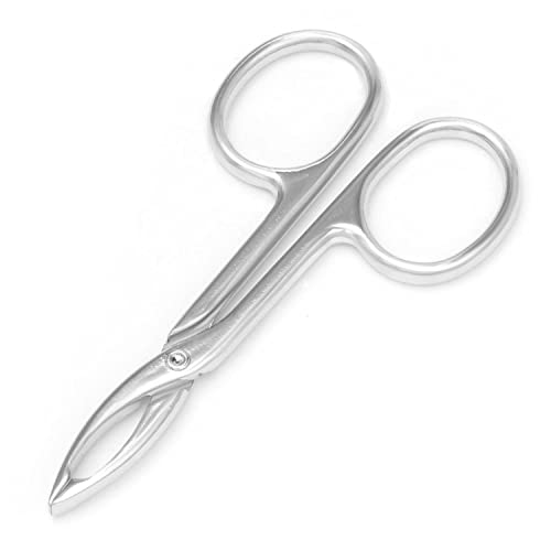 2-Pack Straight Tip Eyebrow Tweezers with Scissor Handle