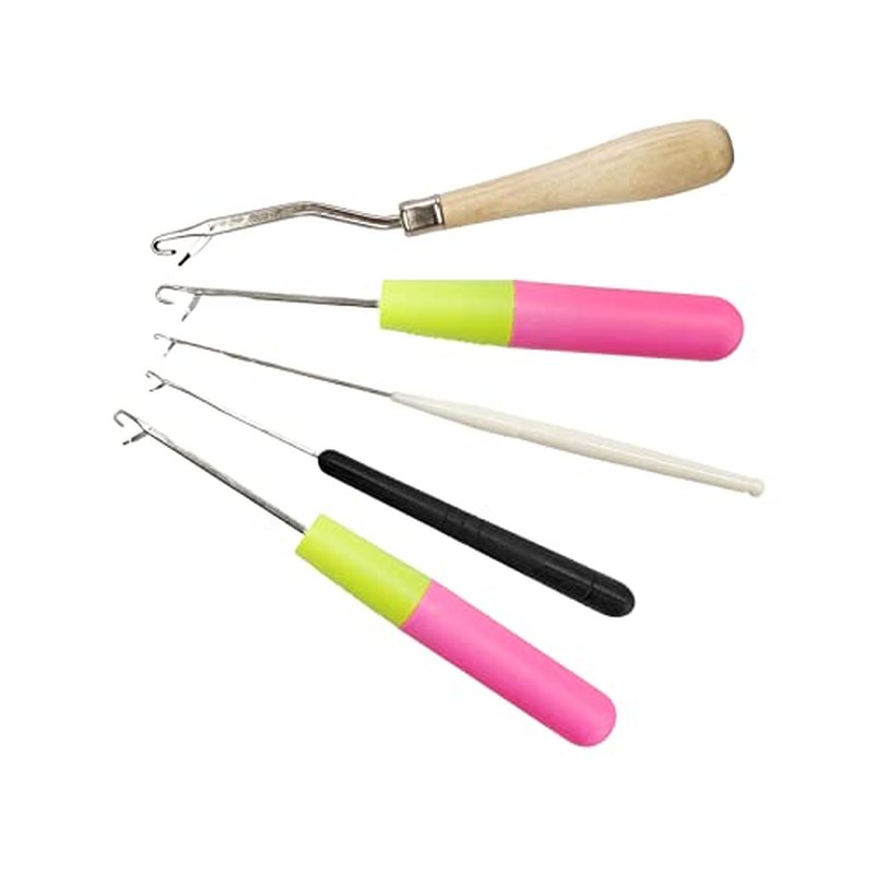 5-Piece Latch Hook Set - Various Sizes Crochet Hooks