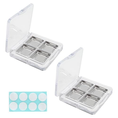 Empty Makeup Palette with Aluminum Discs - Refillable Eyeshadow Organizer 2pcs