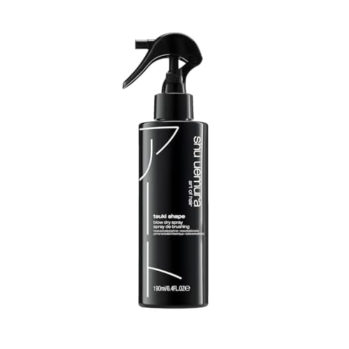 shu uemura art of hair Tsuki Shape Heat-Activated Blow Dry Spray - Styling Spray, Adds Volume and Definition, 6.4 Fl Oz