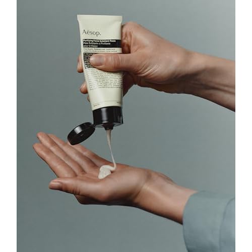 Aesop Purifying Facial Exfoliant Paste | Refresh, Cleanse, Soften Skin | Cream Based Cleanser Enhanced With Fine Quartz, Rosemary Leaf, Lactic Acid | 2.6oz / 75mL