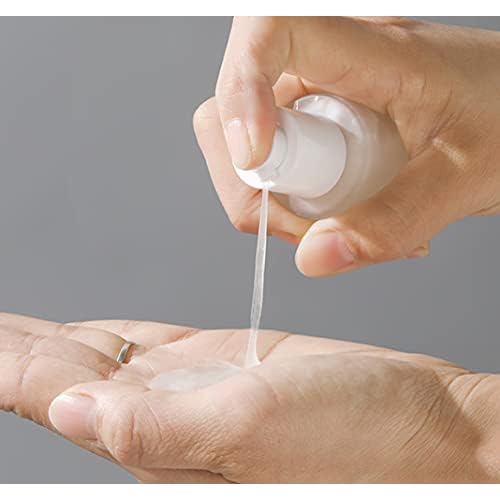 2Pcs 120ml 4oz Empty Refillable Frosted Glass Cosmetic Cream Lotion Bottle Pump Bottles Container Vial Jar Pot With Plastic Lid For Emulsion Essence Liquid (Pack of 2)