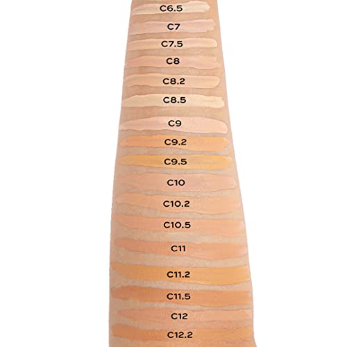 Revolution Beauty, Conceal & Define Concealer, Full Coverage & Lightweight, Long-Lasting Matte Finish, Vegan & Cruelty Free, C9 Medium or Tan Skin Tones, 0.14 Oz.