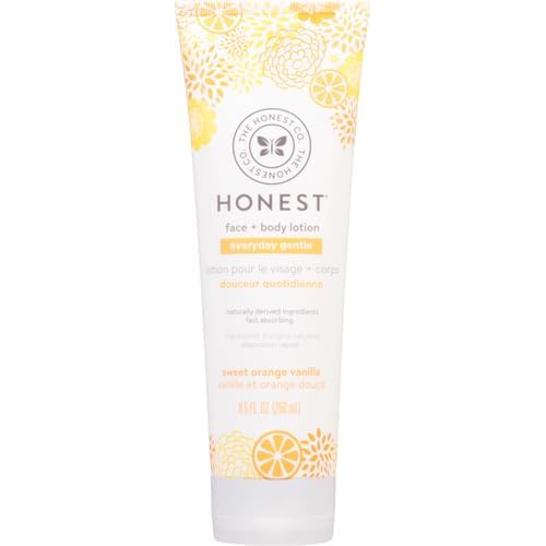 The Honest Company Hydrating Face and Body Lotion,Fast Absorbing,Naturally Derived Hypoallergenic,Citrus Vanilla Refresh,8.5 fl oz,(Pack of 2)