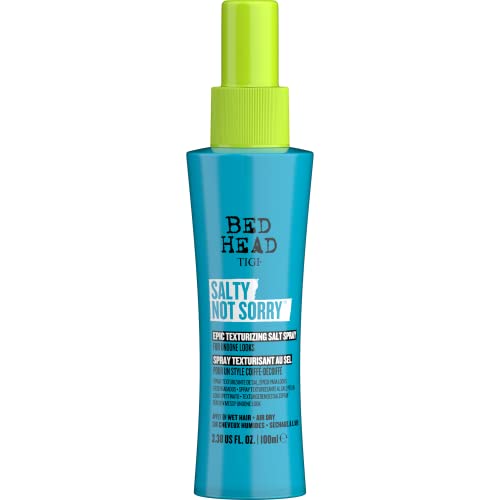 TIGI Bed Head Queen For A Day Thickening Spray for Fine Hair 10.5 oz & Bed Head Salty Not Sorry texturizing Salt Spray for Natural Undone Hairstyles 3.38 fl oz