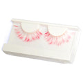 White & Red False Eyelashes for Cosplay
