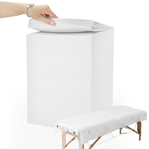 200 Piece Disposable Massage Table Sheets 31" x 71" White