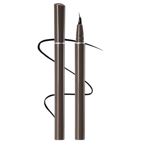 Liquid Eyeliner, Ultra Fine Liquid Eyeliner Waterproof with Smooth Strong Fibres, Smudge-proof, Longwearing, Smooth Eye Liners with Ultra-Fine Tip (#01 Black Upgrade)