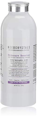 NeedCrystals Microdermabrasion Crystals, DIY Face Scrub with Salicylic Acid. Natural Facial Exfoliator Improves Scars, Blackheads, Pore Size, Blemishes & Skin Texture. 8 oz