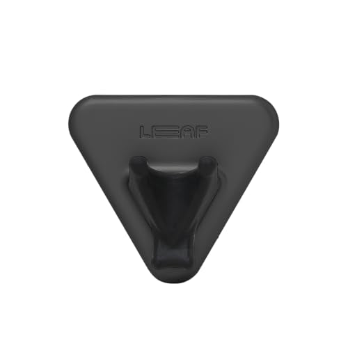 Leaf Shave | Shower Holder, Black - Bathroom Adhesive Razor Wall Hook Compatible Only with The Leaf Razor, Twig Razor, and Thorn Razor