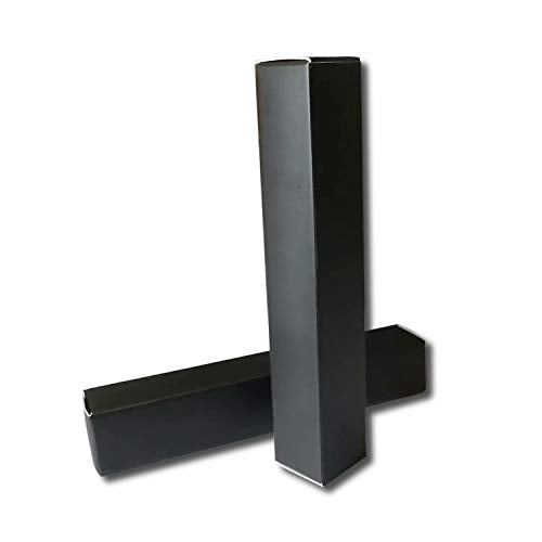 50 Pcs Black Kraft Lip Gloss Boxes 4.72x0.78 inch