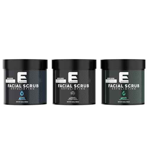 Elegance Natural Face Scrub, 16.9 Oz, Mint Based Facial Scrub, Exfoliate and Eliminate Impuritites for a Healthy and Hydrated Glowing Skin
