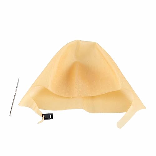 Silicone Hair Dyeing Hat with Adjustable Strap for DIY Highlights