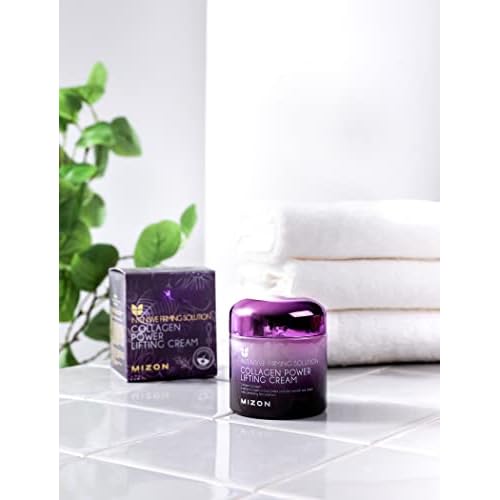 MIZON Bundle Collagen Power Firming Eye Cream 25ml + Collagen lifting cream 75ml, Collagen Korean Skin Booster Skincare Lifting