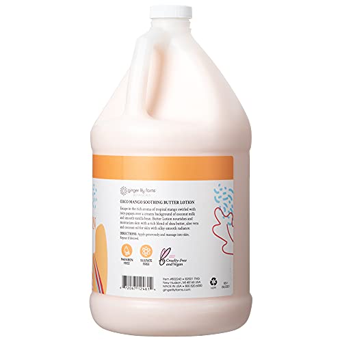 Ginger Lily Farms Botanicals Hand Soap + Butter Lotion Bundle, Coco Mango