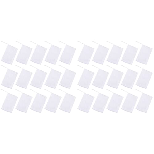 Zerodeko Soap Bags 100 Pack - Mesh Foam Pouches White