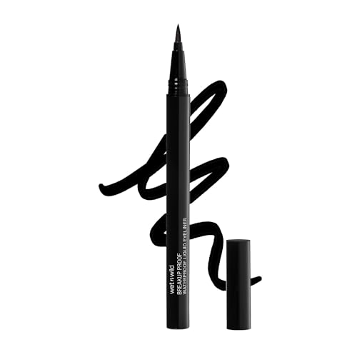 docolor Waterproof Black Eyeliner Liquid Pen and White Eyeliner Gel Smudge-proof Gel Eye Liner Pencil, 2PCS