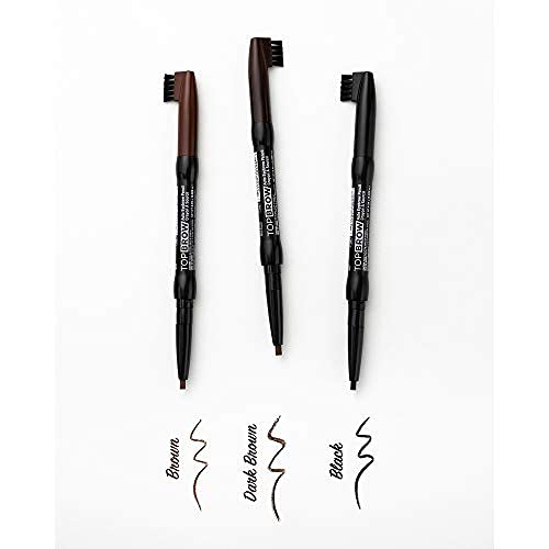 Kiss Eyebrow Pencil Retractable, Coconut Oil, Built-in Brush, Pack of 2