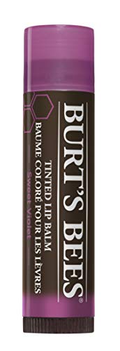 Burt's Bees 100% Natural Tinted Lip Balm, Sweet Violet with Shea Butter & Botanical Waxes - 1 Tube