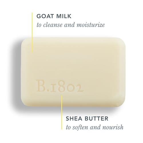 Beekman 1802 Goat Milk Body Soap Bar 3-Piece Set, Sunshine Lemon - Scented - 3.5 oz - Nourishes, Moisturizes & Hydrates - 100% Vegetable Soap with Lactic Acid - Good for Sensitive Skin - Cruelty Free