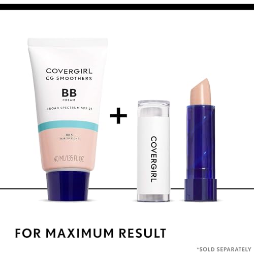 COVERGIRL Smoothers Lightweight BB Cream, 1 Tube (1.35 Ounce), Light to Medium 810 Skin Tones, Hydrating BB Cream with SPF 21 Sun Protection (Packaging May Vary)