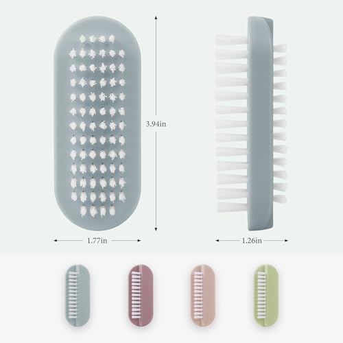 Heavy-Duty Nail Brush for Deep Cleaning Fingernails & Toes - 4 PCS