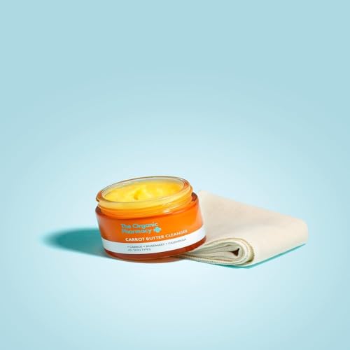 The Organic Pharmacy Carrot Butter Cleanser, Balm to Oil Makeup Remover, 1.18 Fl Oz, All Skin Types