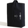 Waterproof Travel Shoe Bag - Double-Layer Design, Black