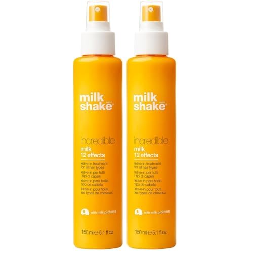 milk_shake Incredible Milk - Leave-In Hair Treatment for All Hair Types | Renews Detangles and Repairs Damaged Hairs | 5.1 fl oz (150 ml),(Pack of 2)