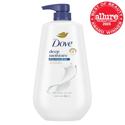 Dove Deep Moisture Body Wash 30.6oz – 24hr Lotion-Soft Skin