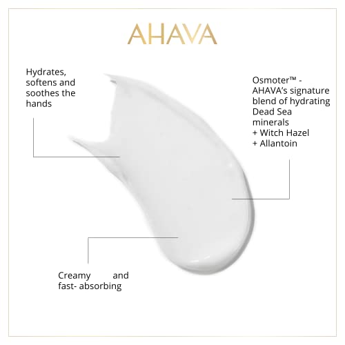 AHAVA Dead Sea Water Mineral Hand Cream - Fast-Absorbing Moisturizer