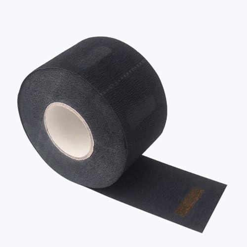 Neck Strips Barber Accessories Professional, Barber Supplies 10 Rolls & 1000 Strips, Disposable Barber Neck Strip, Barber Neck Tape for Hair Cutting, Barber Shop Stuff, Black