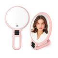 1X 5X Double-Sided Magnifying Mirror with Rotatable Handle