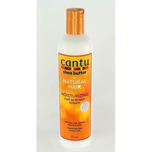 Cantu Shea Butter for Natural Hair Moisturizing Curl Activator Cream, 12 Ounce, (Pack of 4)