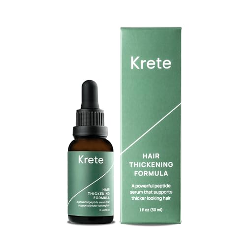 Krete Hair Thickening Formula ? Supports Thicker-Looking Hair for Men ? 1 fl oz
