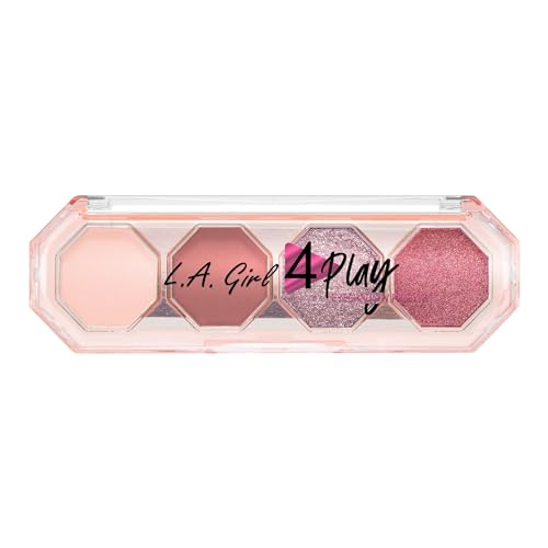 L.A. Girl 4Play Eyeshadow Palette - 4 Highly Pigmented Shades, 0.11 Ounce