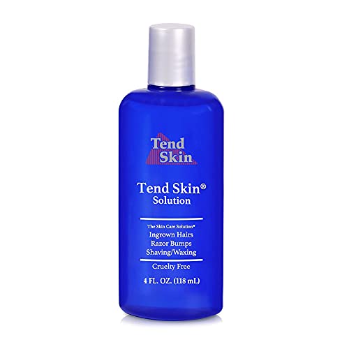 Tend Skin Womens AfterShave/Post Waxing Solution for Ingrown Hair, Razor Bumps and Burns, 4 ounce, Blue