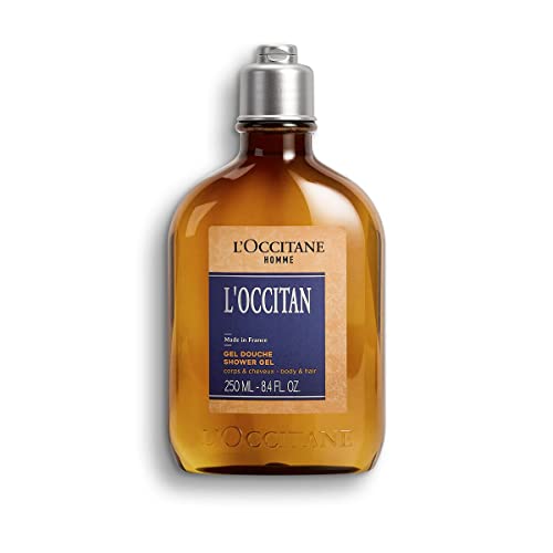 L’OCCITANE Men's L'Occitan Cleansing Bath & Shower Gel: Gently Cleanse and Delicately Perfume the Skin, Made in France, 8.4 Fl. Oz