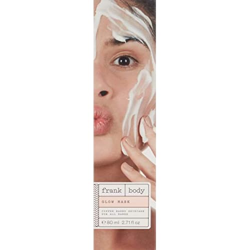 Frank Body Glow Mask | Naturally Derived, Ultra-Hydrating 5min Face Mask | Soothes Skin Instantly, Fights Puffiness & Moisturizes | Made With Shea & Cocoa Butters | 80ml -- 2.71oz